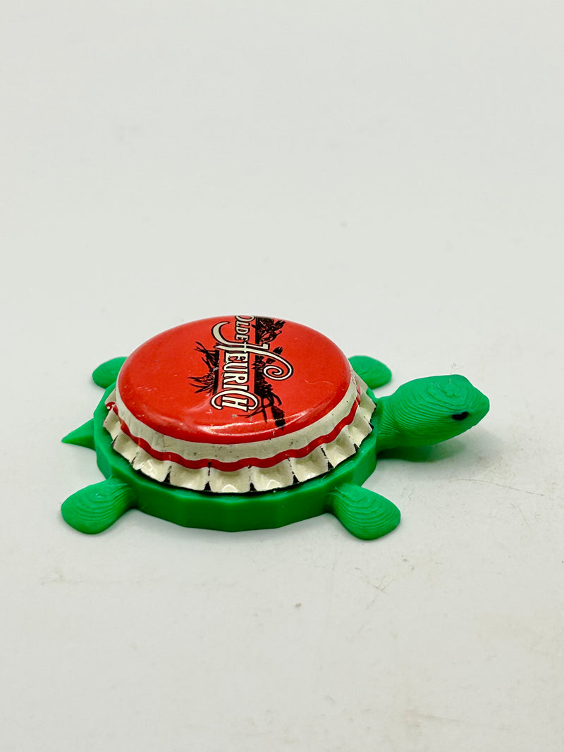Olde Heurich Brewing - Bottle Cap Magnet Turtle Shell Shocked Art