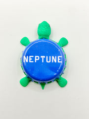 Bell's Neptune - Bottle Cap Magnet Turtle Shell Shocked Art
