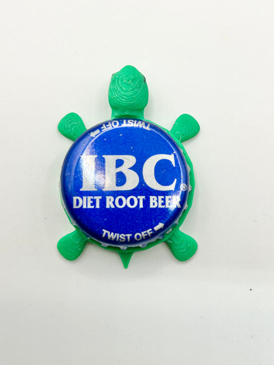IBC Diet Root Beer - Bottle Cap Magnet Turtle