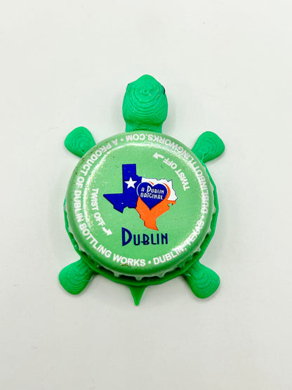 Dublin Soda - Bottle Cap Magnet Turtle Shell Shocked Art