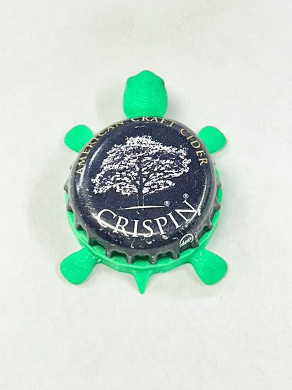 Crispin American Craft Cider - Bottle Cap Magnet Turtle Shell Shocked Art
