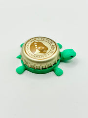Flying Bison Brewing - Bottle Cap Magnet Turtle Shell Shocked Art