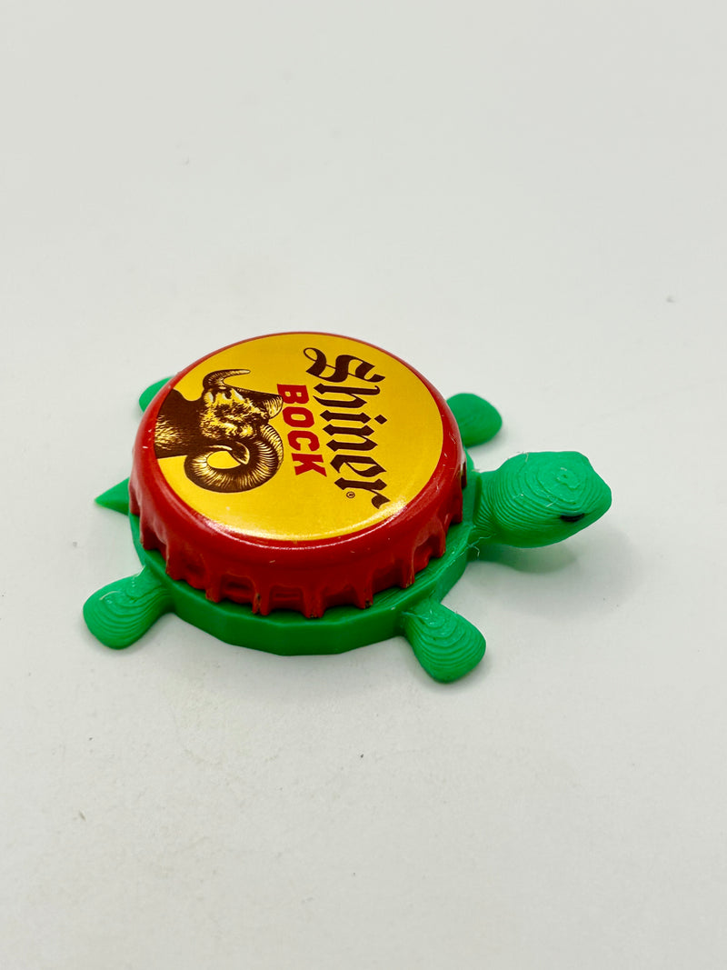Shiner Bock Ram (Vintage) - Bottle Cap Magnet Turtle Shell Shocked Art