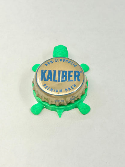 Kaliber NA (Non Alcoholic) - Bottle Cap Magnet Turtle Shell Shocked Art