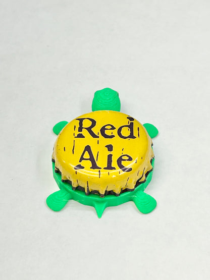Joseph Brau Brewing (Trader Joe’s) - Red Ale - Bottle Cap Magnet Turtle Shell Shocked Art