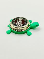 O’Doul’s Amber - Bottle Cap Magnet Turtle Shell Shocked Art