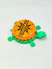 Ale Asylum - Bottle Cap Magnet Turtle Shell Shocked Art