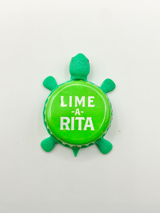 Lime A Rita - Bottle Cap Magnet Turtle