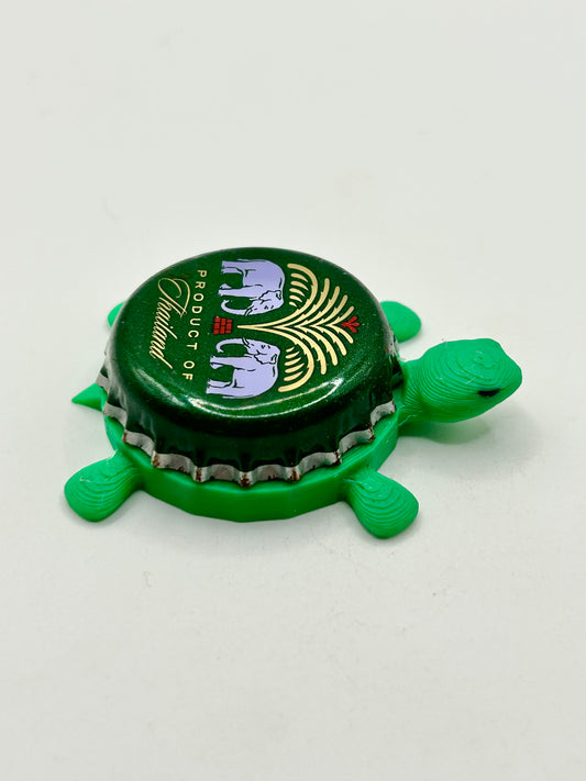 Chang Lager Beer (Thailand) - Bottle Cap Magnet Turtle