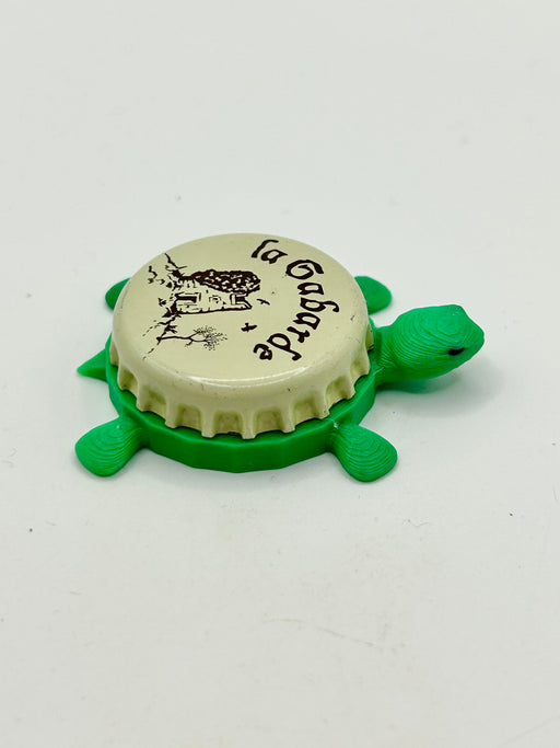 La Gabarde Brasserie - Bottle Cap Magnet Turtle Shell Shocked Art