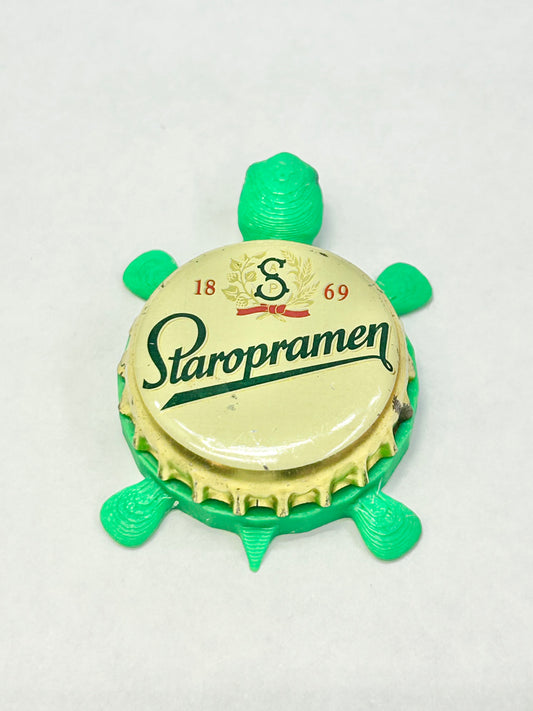 Staropramen Brewery (Prague, Czech Republic) - Bottle Cap Magnet Turtle