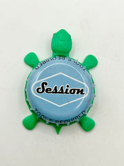 Full Sail Session (Blue) - Bottle Cap Magnet Turtle Shell Shocked Art