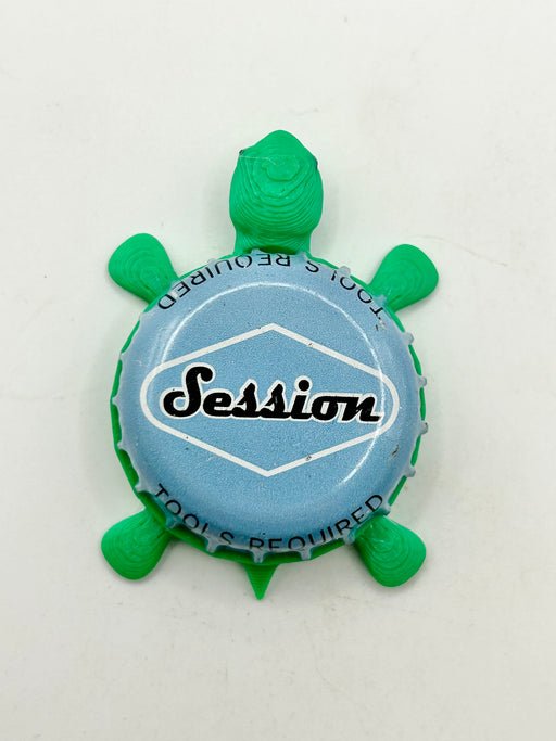 Full Sail Session (Blue) - Bottle Cap Magnet Turtle Shell Shocked Art