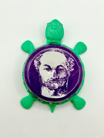 Bell's Kalamazoo Stout - Bottle Cap Magnet Turtle Shell Shocked Art