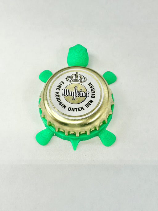 Warsteiner - Bottle Cap Magnet Turtle Shell Shocked Art