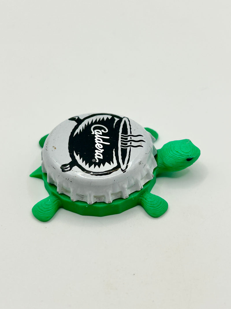 Caldera Brewery - Bottle Cap Magnet Turtle Shell Shocked Art