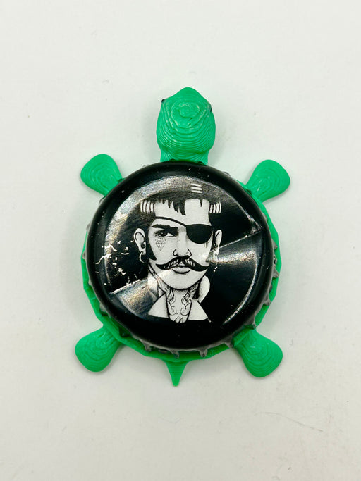 The Great Gentleman Ginger Beer - Bottle Cap Magnet Turtle Shell Shocked Art