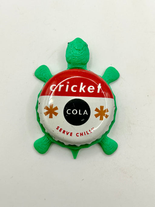 Cricket Cola (Vintage) - Bottle Cap Magnet Turtle Shell Shocked Art