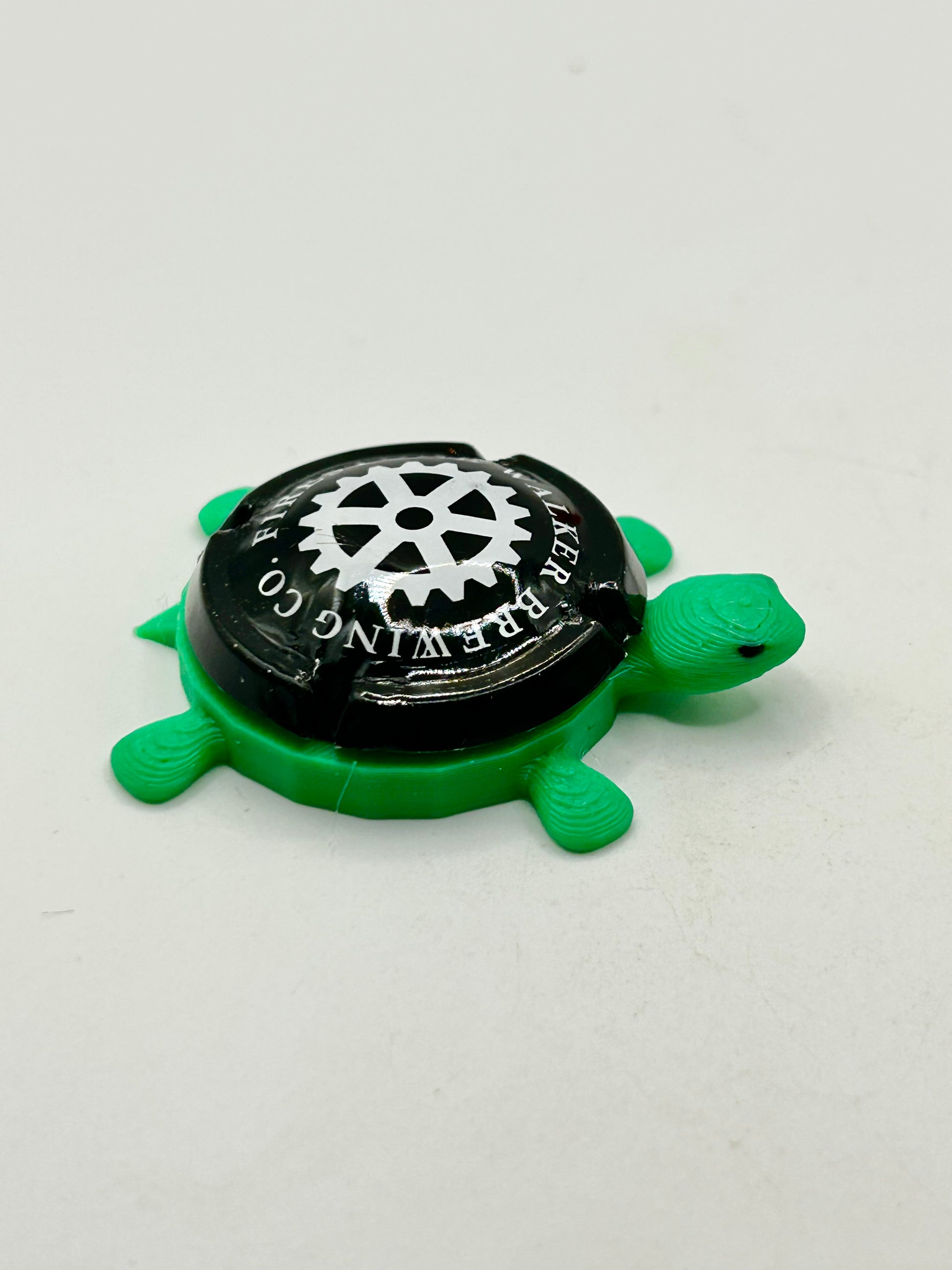 Firestone Walker Brewing (Cork Cage Cap) - Bottle Cap Magnet Turtle Shell Shocked Art