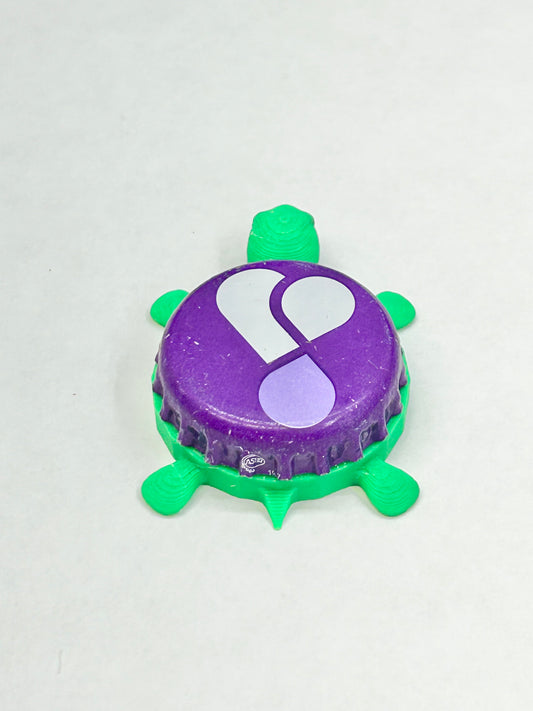 Heart Water - Bottle Cap Magnet Turtle