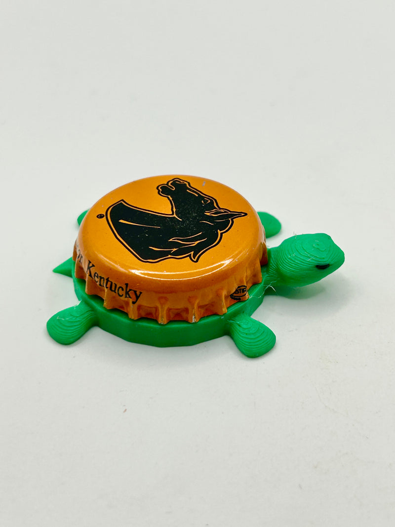 Lexington Brewing Co. (Orange) - Bottle Cap Magnet Turtle Shell Shocked Art