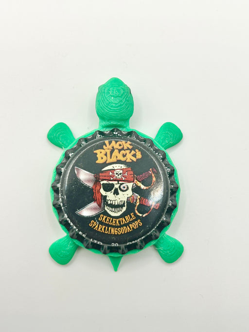 Jack Black’s Soda - Bottle Cap Magnet Turtle Shell Shocked Art
