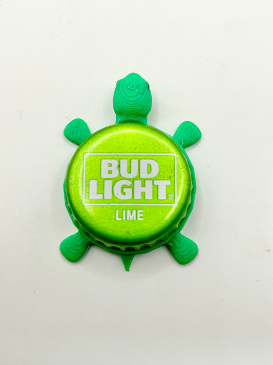 Bud Light Lime (Rectangle) - Bottle Cap Magnet Turtle