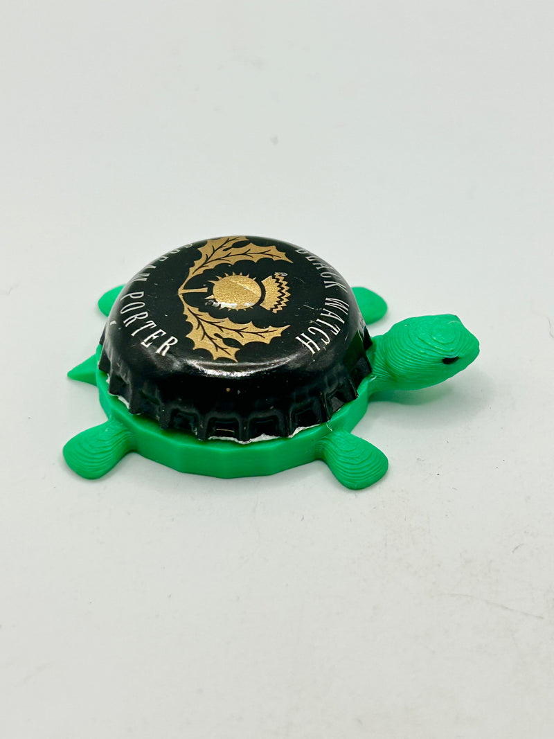 Black Watch Cream Porter - Bottle Cap Magnet Turtle Shell Shocked Art
