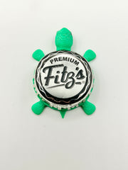 Fitz’s Soda - Bottle Cap Magnet Turtle Shell Shocked Art