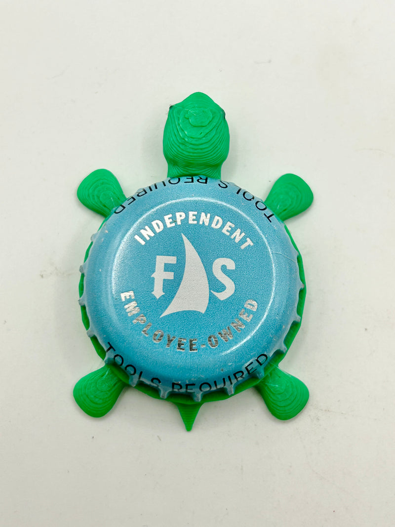 Full Sail Brewing (Blue) - Bottle Cap Magnet Turtle Shell Shocked Art