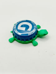 Gigantic Brewing (Blue) - Bottle Cap Magnet Turtle Shell Shocked Art