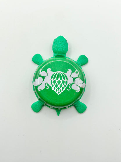 Wicked Weed - Bottle Cap Magnet Turtle Shell Shocked Art