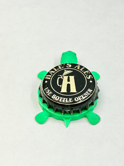 Hale’s Ales - Bottle Cap Magnet Turtle Shell Shocked Art