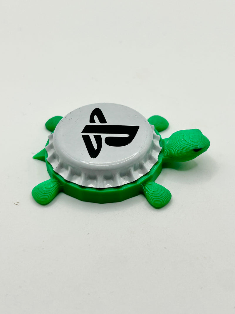 PlayStation - Bottle Cap Magnet Turtle Shell Shocked Art