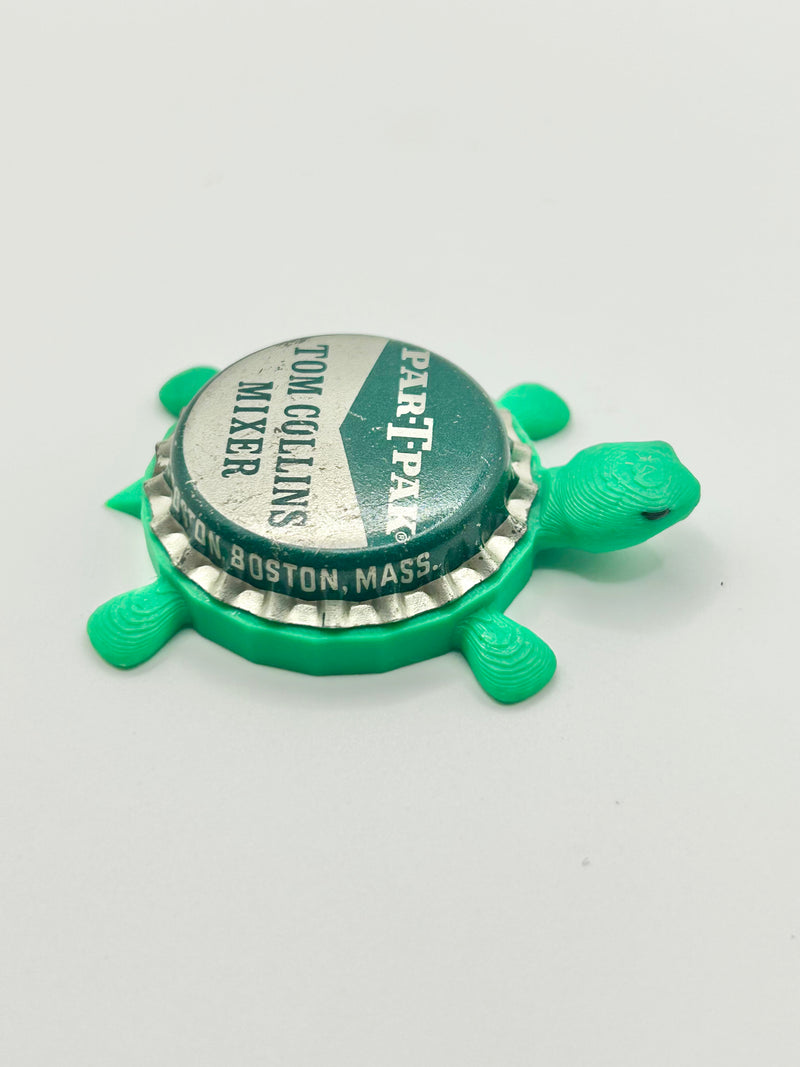 Par T Pak Tom Collins Mixer - Bottle Cap Magnet Turtle Shell Shocked Art