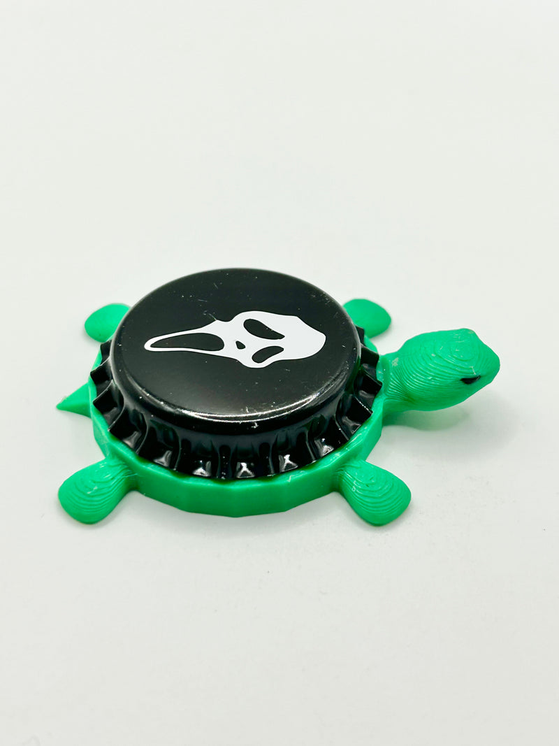 Scream Ghost - Bottle Cap Magnet Turtle Shell Shocked Art