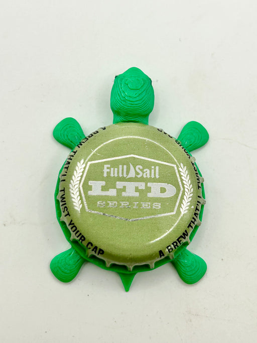 Full Sail Brewing LTD Series (Light Green) - Bottle Cap Magnet Turtle Shell Shocked Art