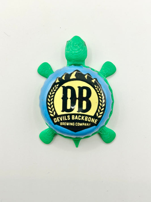 Devils Backbone Brewing (Blue) - Bottle Cap Magnet Turtle