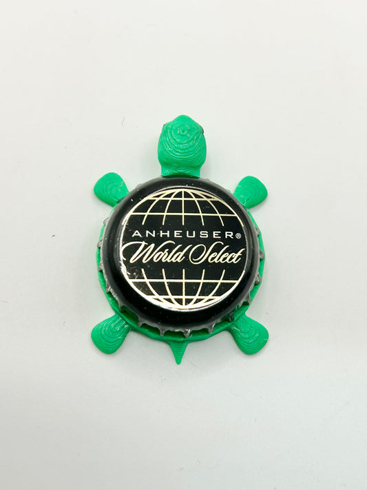 Anheuser World Select - Bottle Cap Magnet Turtle