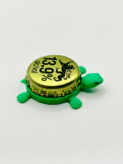 Capriccio Sangria - Bottle Cap Magnet Turtle Shell Shocked Art