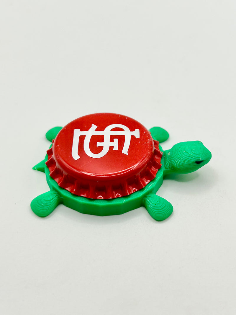 St Louis Cardinals - Bottle Cap Magnet Turtle Shell Shocked Art