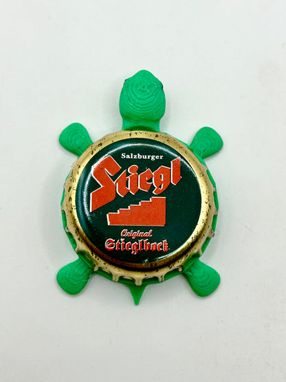 Stiegl Stieglbock Beer (Austrian Beer) - Bottle Cap Magnet Turtle Shell Shocked Art