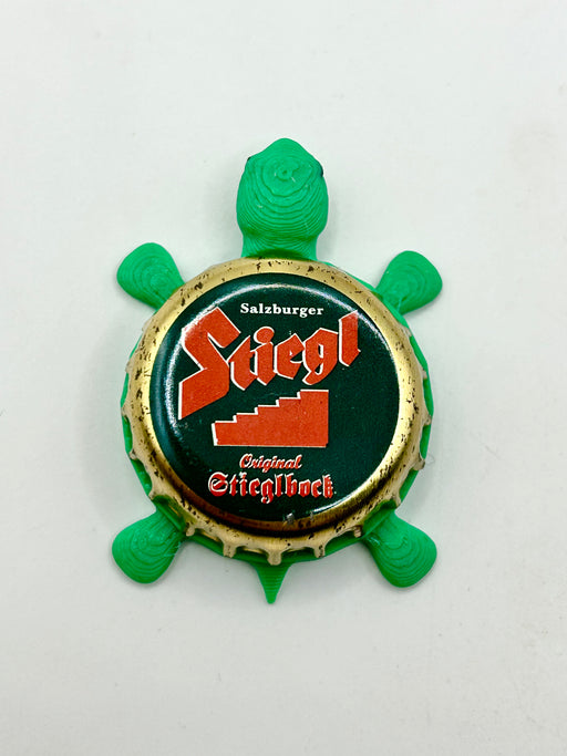 Stiegl Stieglbock Beer (Austrian Beer) - Bottle Cap Magnet Turtle Shell Shocked Art