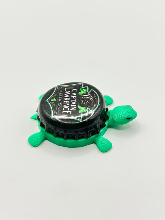 Captain Lawrence Brewing (Vintage) - Bottle Cap Magnet Turtle