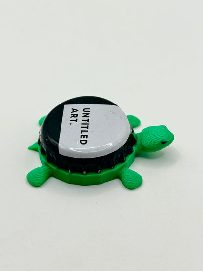 Untitled Art Brewing - Bottle Cap Magnet Turtle Shell Shocked Art
