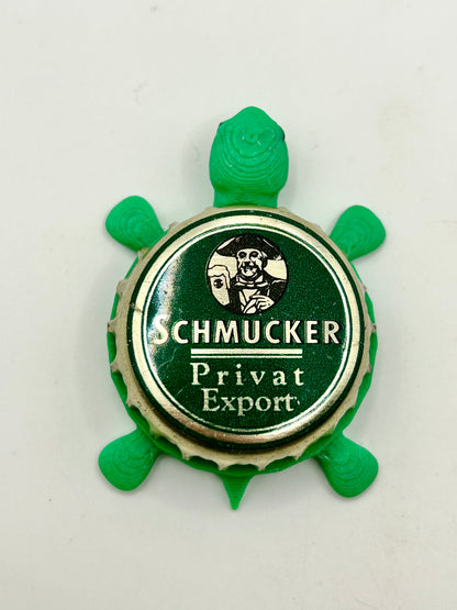 Schmucker Private Export - Bottle Cap Magnet Turtle Shell Shocked Art