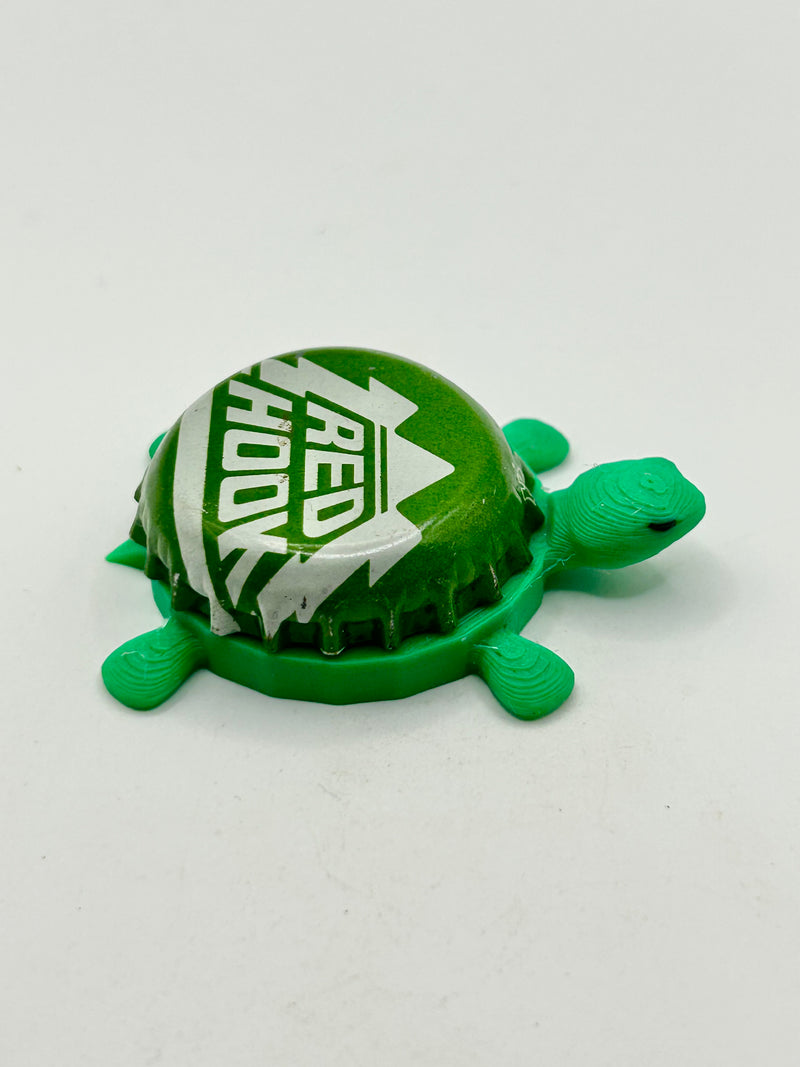 Red Hook (Green) - Bottle Cap Magnet Turtle Shell Shocked Art