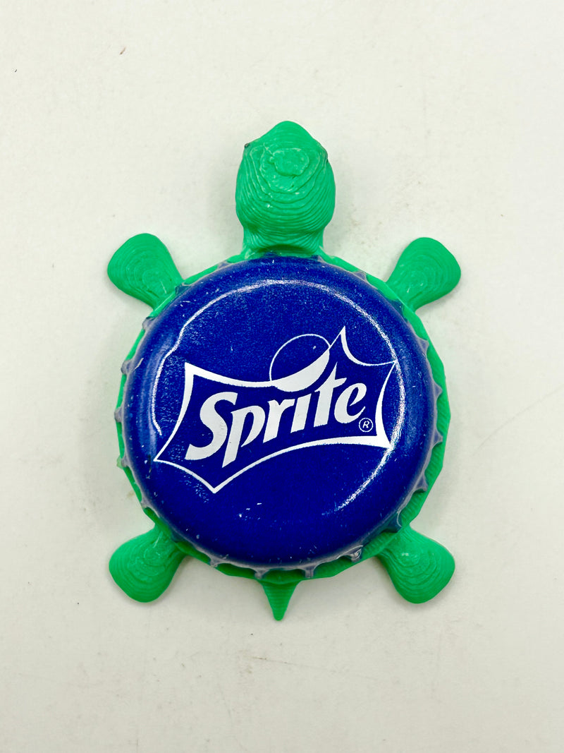Sprite (All Blue) - Bottle Cap Magnet Turtle Shell Shocked Art