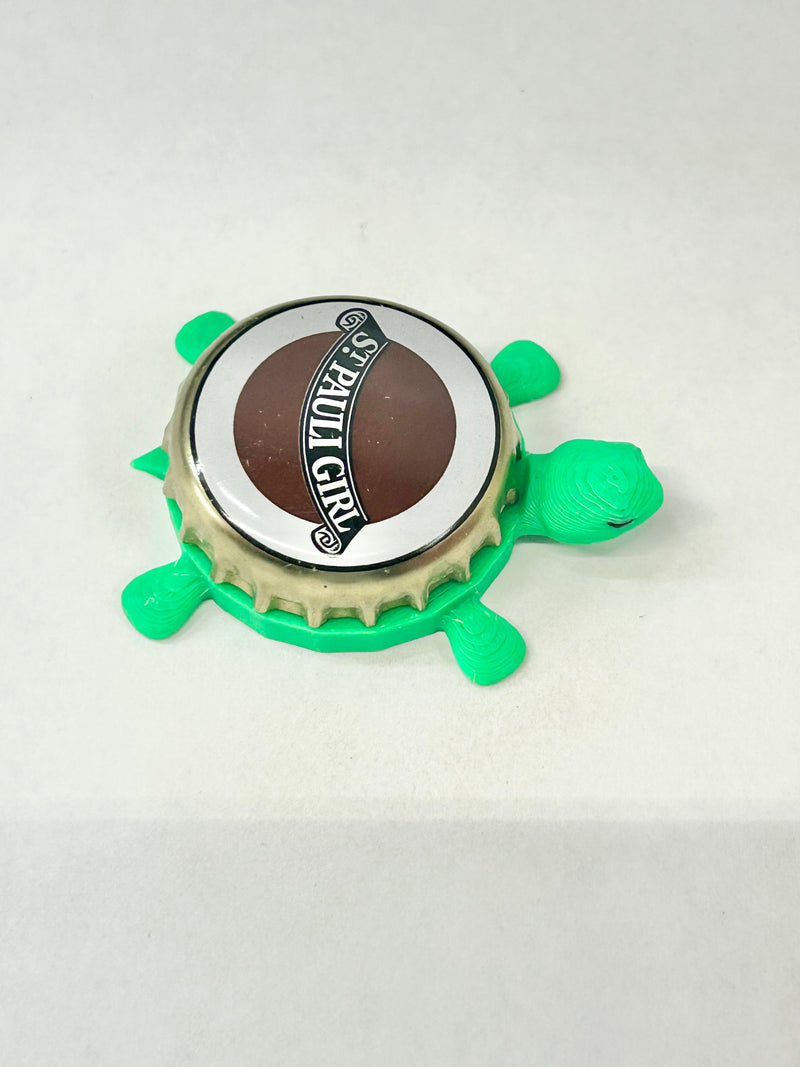 St Pauli Girl Special Dark (Brown Circle) - Bottle Cap Magnet Turtle Shell Shocked Art