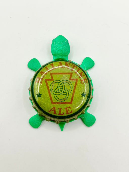 Ballantine Ale (Vintage) - Bottle Cap Magnet Turtle Shell Shocked Art
